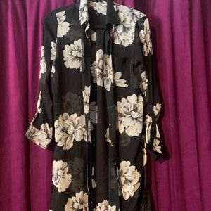 Dynamite Flower Chiffon Kimono